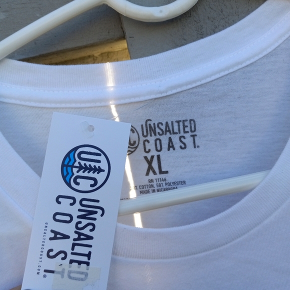 Unsalted Coast new with tags lx sun rays white tee - Picture 4 of 4